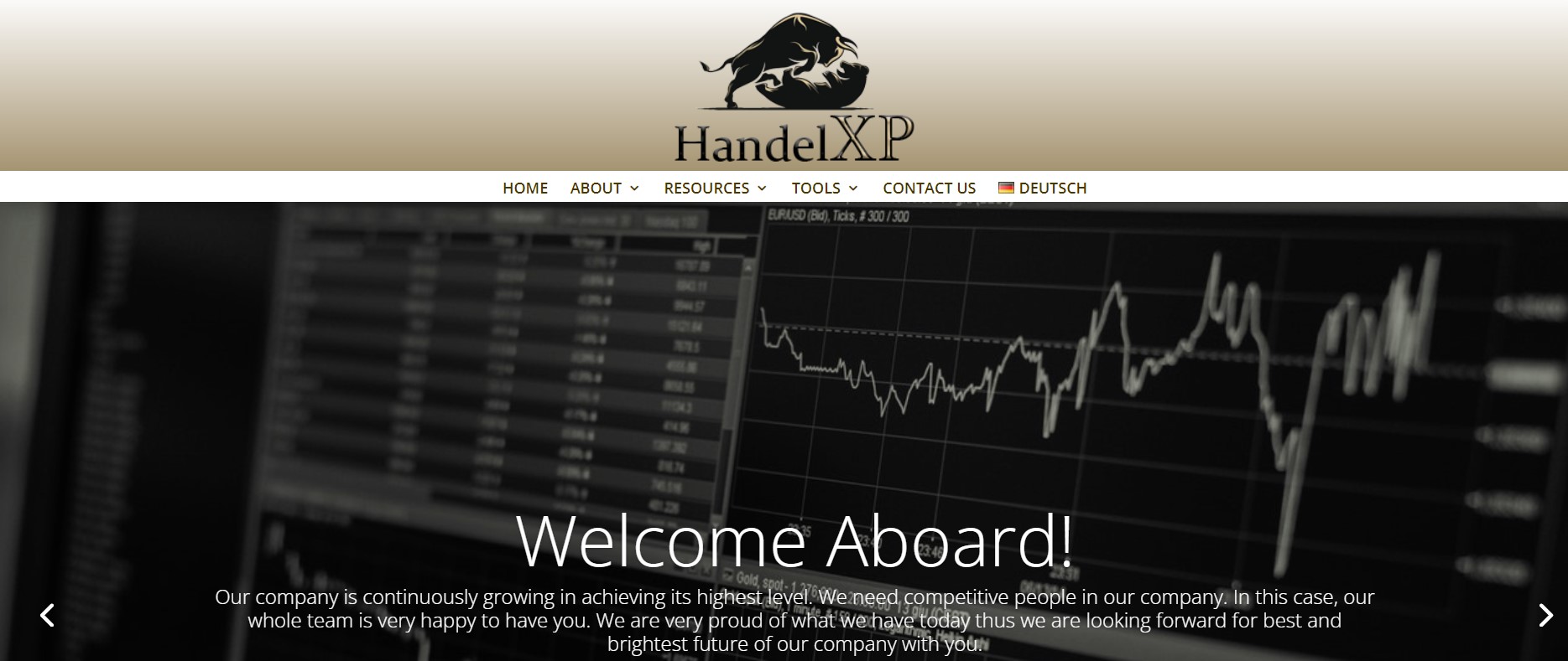 HandelXP website