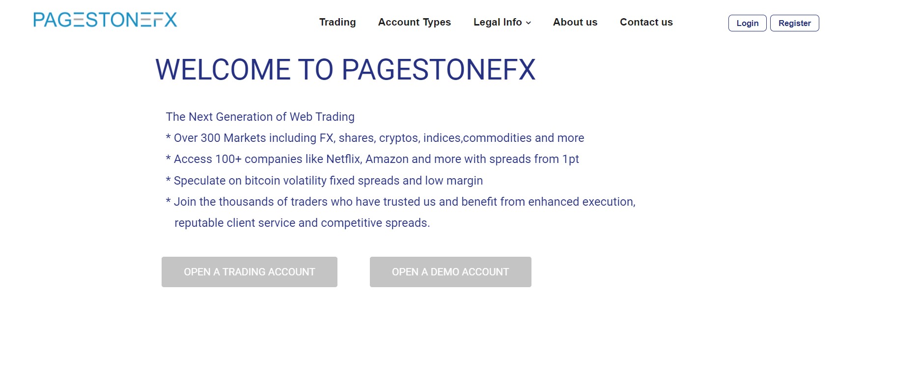 PageStoneFX website