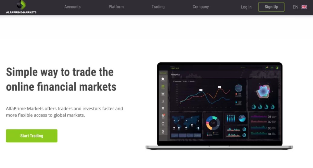 AlfaPrime-Markets website