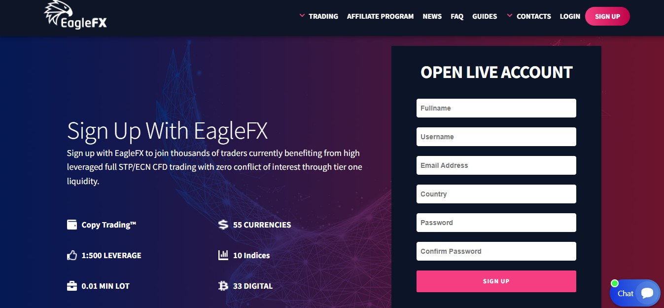 EagleFX website