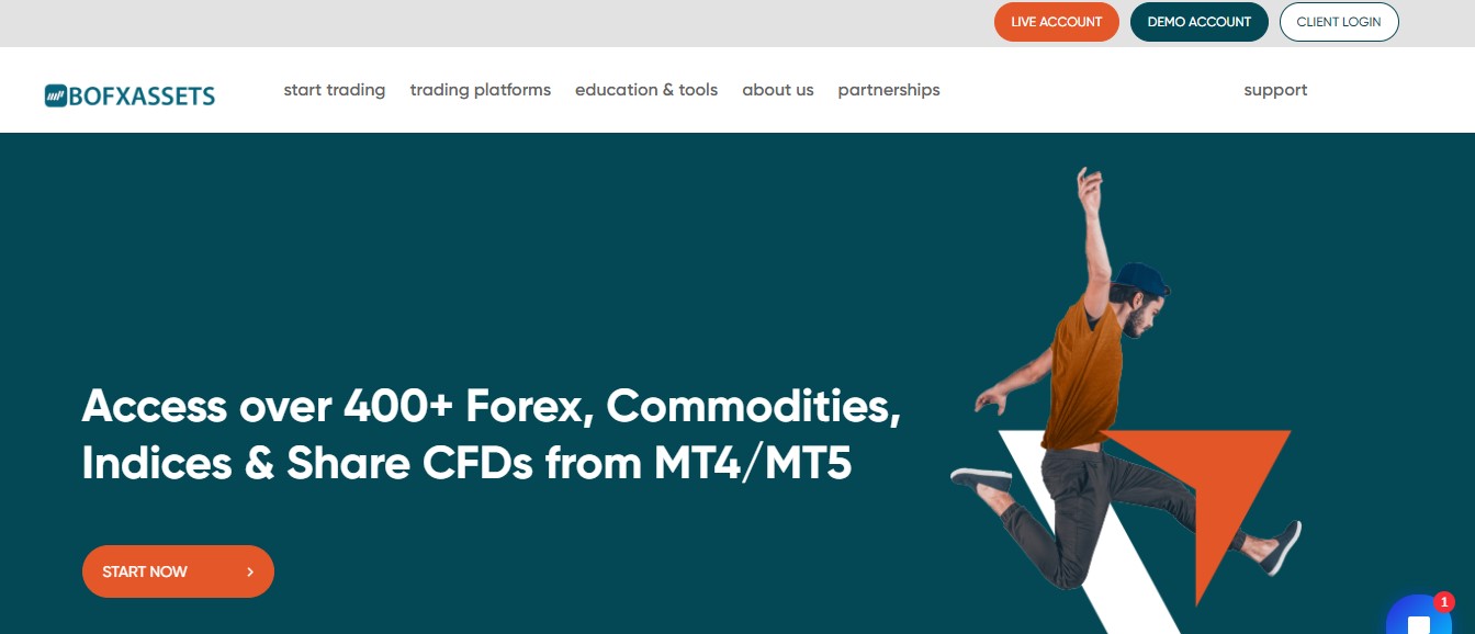 Bofx Assets website